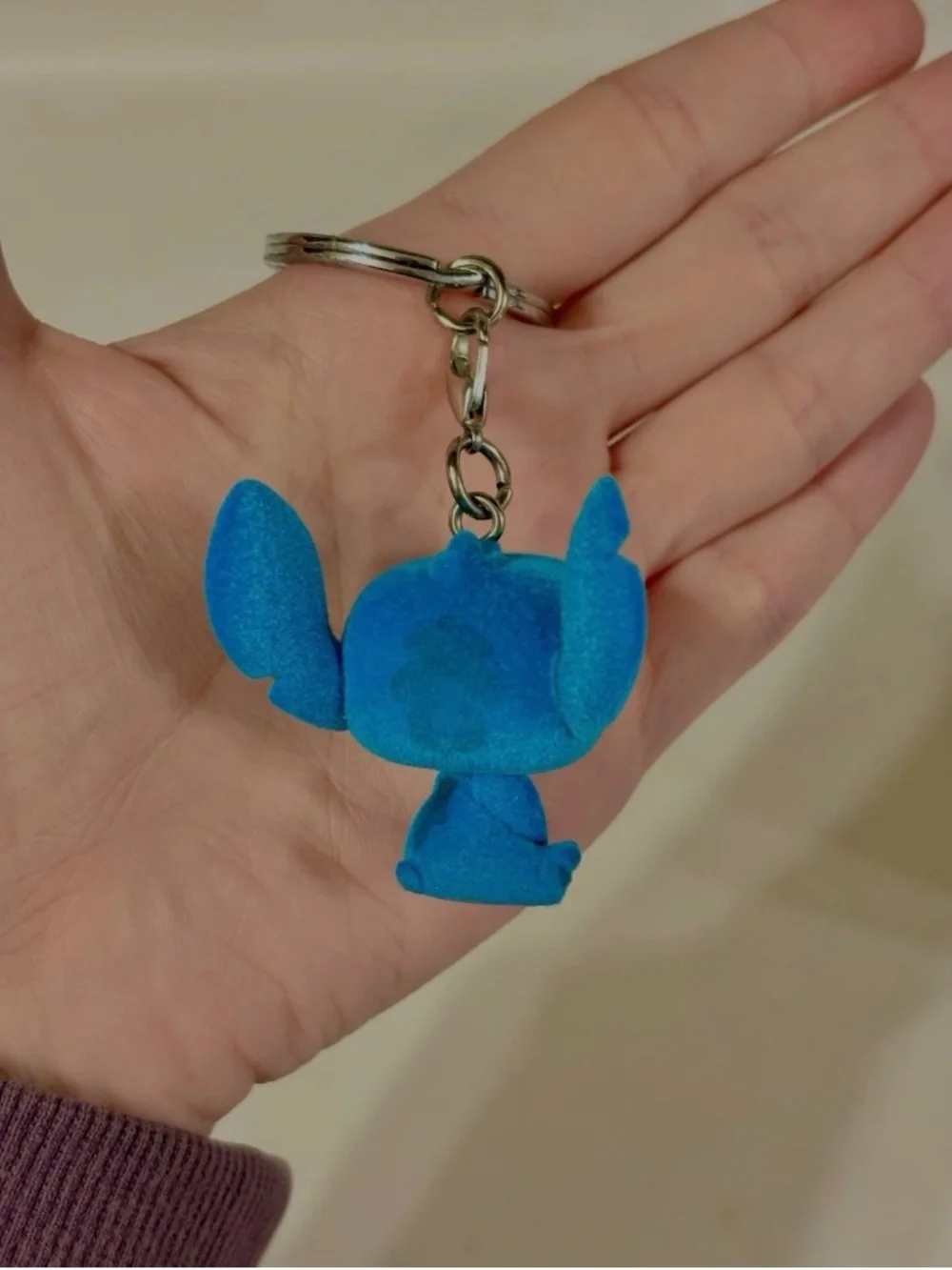 Funko Disney Lilo & Stitch Pocket POP! Stitch Keychain Flocked Soft Blue 2021